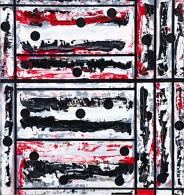 Martin Prekop 2024 painting Martin's Mondrian #6