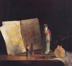 Hovsep Pushman Golden Scriptures Signed Lithograph