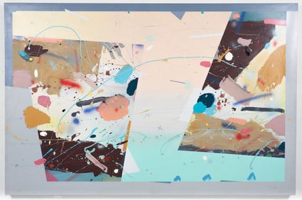 Ron Romano 1984 painting Untitled Abstraction