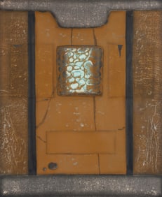 Hiroyuki Tajima 1977 color woodblock Yellow Remembrance A