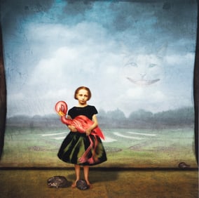 Maggie Taylor Signed Surrealist Photograph Almost Alice series