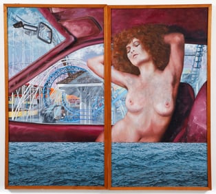 Herb Weigand oil diptych The Loop