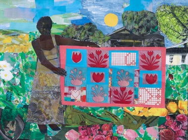 Zets Brothers collage painting Beatrice