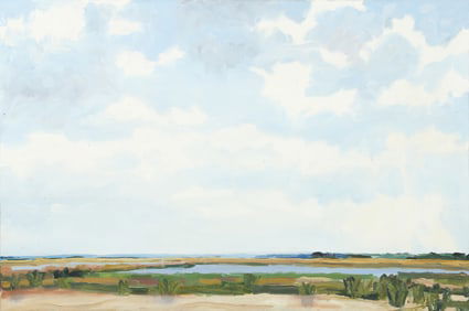 Untitled Coastal Landscape Oil on Canvas