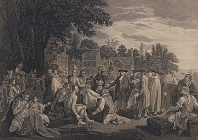 William Penn's Treaty with the Indians engraving after Benjamin West