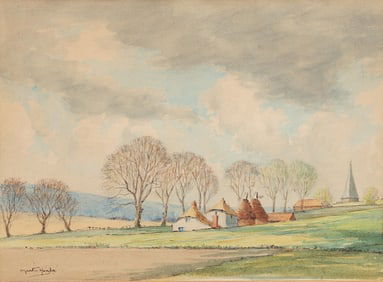 Martin Hardie Spring Day Watercolor 1951