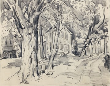 Alexander O. Levy Lumberville Pennsylvania Work on Paper