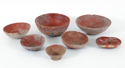 7 Pre-Columbian Pottery Bowls