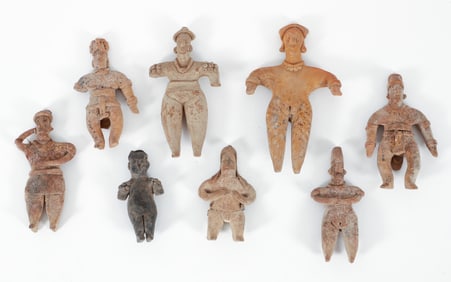 8 Pre-Columbian Effigy Figures