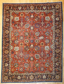 Vintage Persian Wool Pile Large Rug