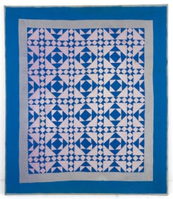1920s Ohio Amish Stars and Cross Roads Quilt