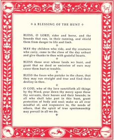 Blessing of the Rolling Rock Hunt October 2, 1999