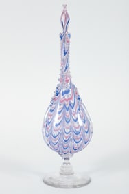 Bellows Glass Bottle with Stopper