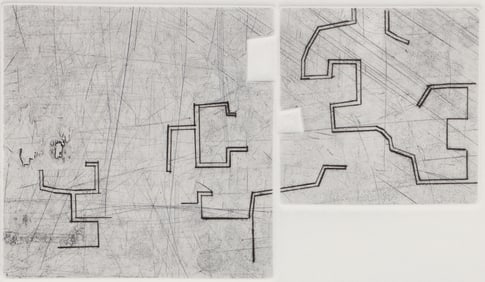Eduardo Chillida 1976 signed etching Enda V