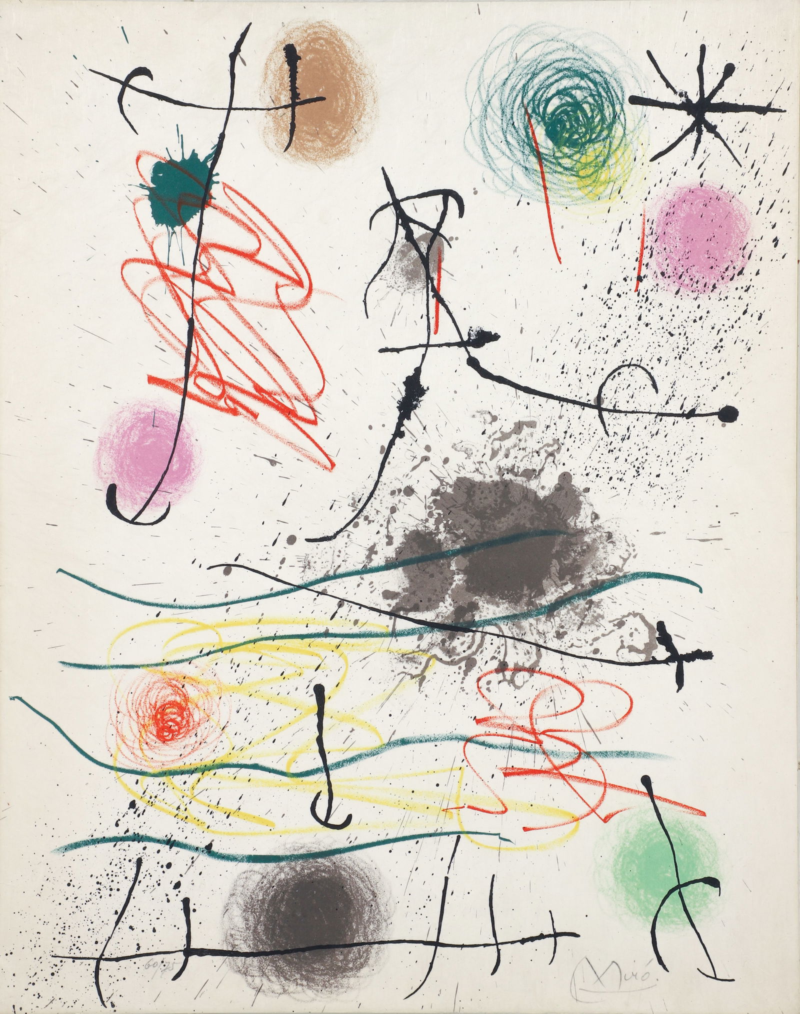 Joan Miro 1964 orig litho Quelques Fleurs pour les Amis (1 of 5)
