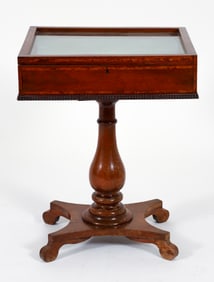 Late 19th Century Vitrine on Pedestal Base