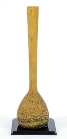 Daum or Daum Style Mottled French Art Glass Vase