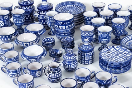 Large Group of Robert Picault Vallauris Ceramic Tableware