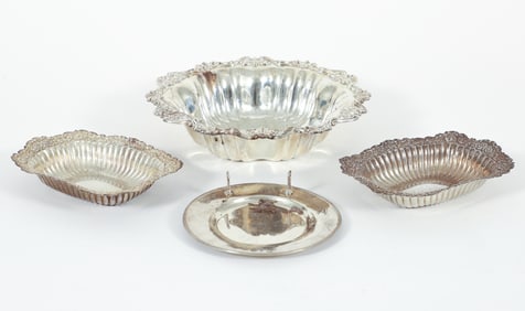 4 Pc. American Sterling Silver Holloware