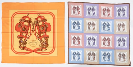 2 Hermes Brides de Gala Scarves by Hugo Grygkar
