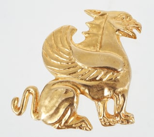 Vintage 14k Metropolitan Museum of Art Griffin Brooch