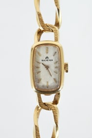 Bucherer 18k Gold Chainlink Womens Wristwatch