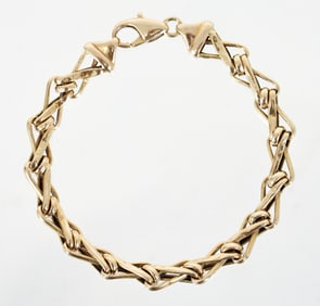 Italian 14k Yellow Gold Chain Bracelet