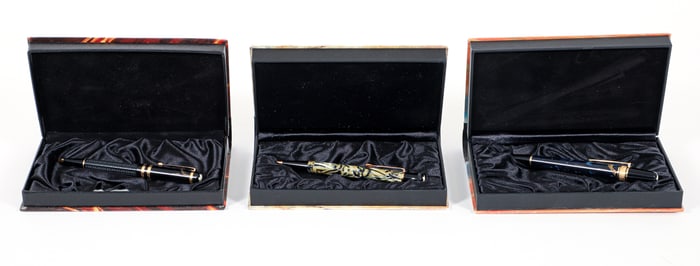 3 Montblanc Meisterstuck Limited Edition Pens