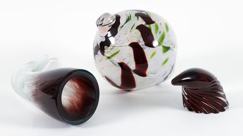 Pair of Tord Bjorkland Klinte Leather and Chrome Lounge Chairs