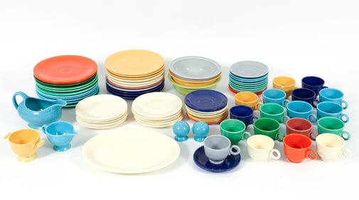 82 Piece Collection of 1940s and Later Fiesta Dinnerware