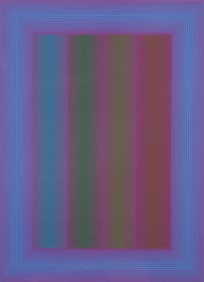 Richard Anuszkiewicz 1972 orig screenprint Inward Eye VIII