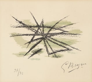 Georges Braque L'Etang Signed Original Lithograph 1963