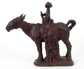 Enrico Glicenstein Young King Solomon Cast Bronze Sculpture
