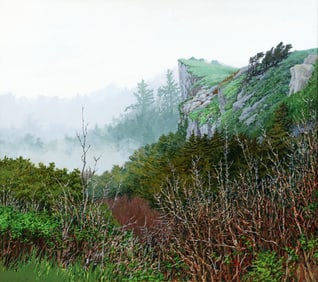 Peter Loftus 1983 oil Gentle Rain