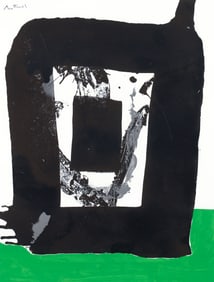 Robert Motherwell signed serigraph from The Basque Suite 1971