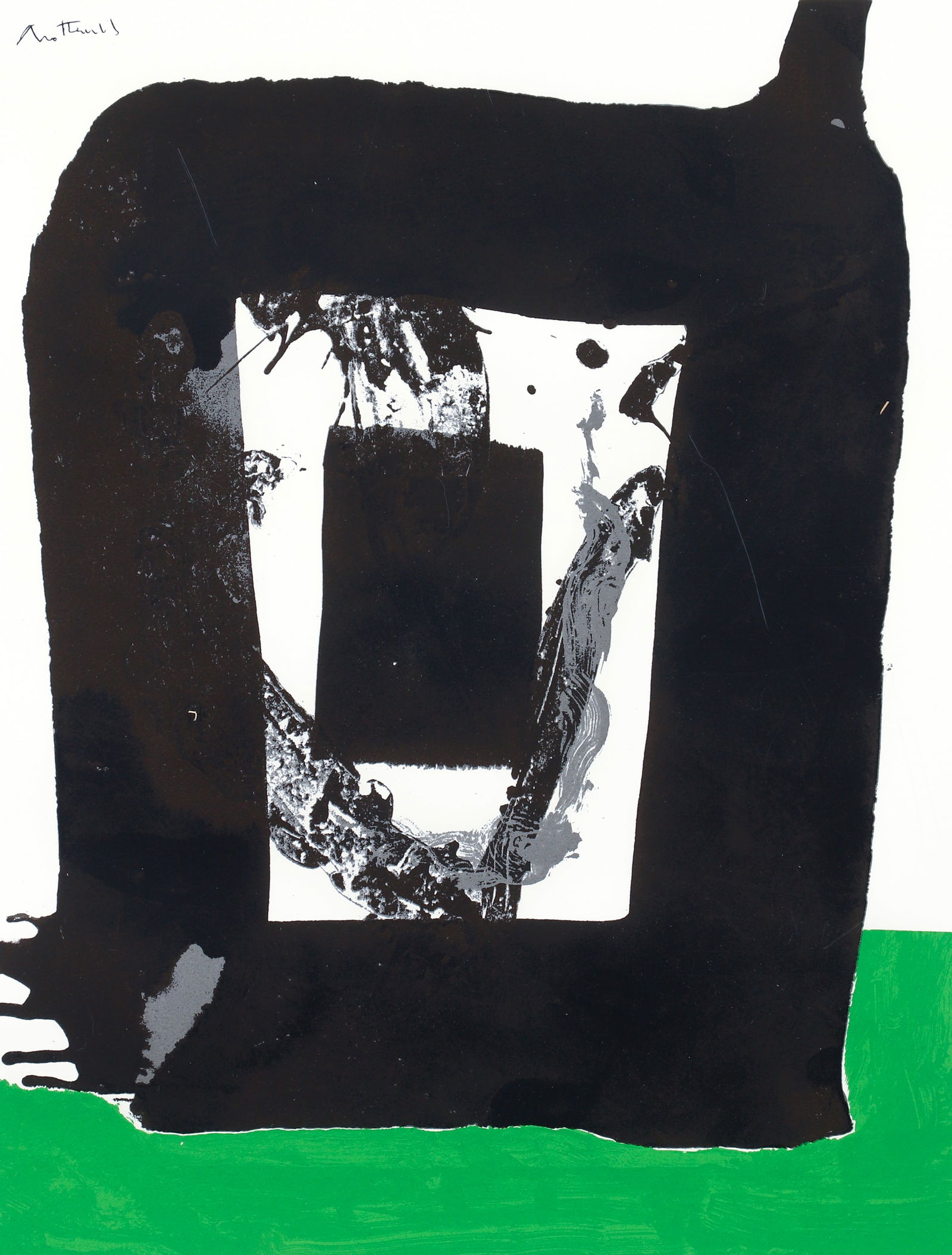 Robert Motherwell signed serigraph from The Basque Suite 1971 (1 of 3)