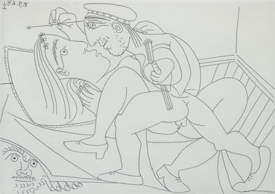 Pablo Picasso Raphael et la Fornarina XXI Signed Etching