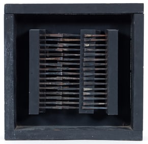 Ladislas Segy circa 1966 collage nail Box #502