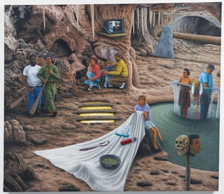 Robert Sholties The Underclass 1995 Acrylic on Canvas