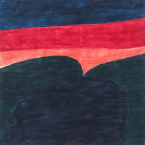 Carol Summers 1978 color woodcut San Isidro Heredia