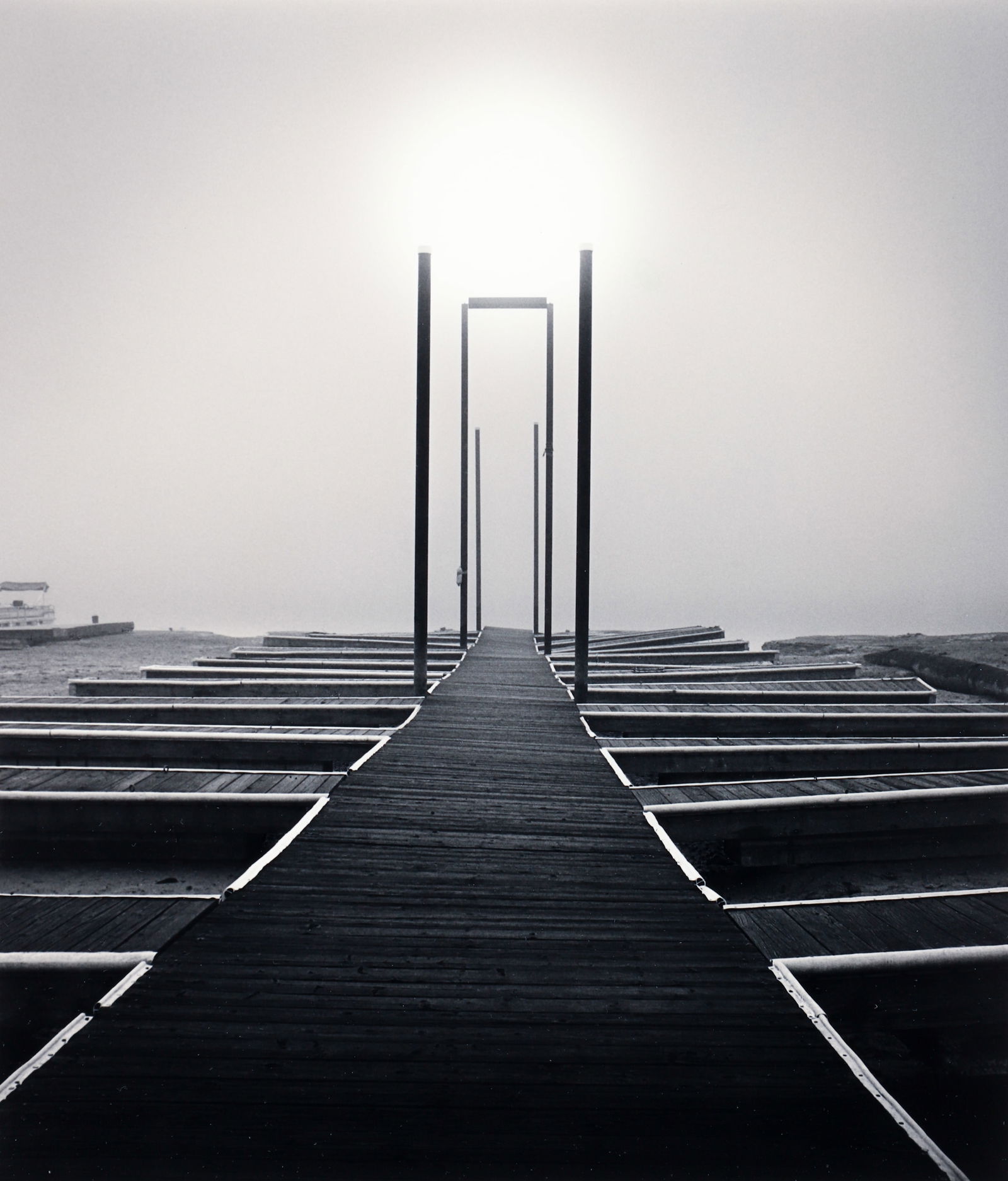 Rolfe Horn 1998 photograph Beached Pier, Bass Lake, CA (1 of 3)