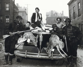 Teenie Harris Hunters with Their Kill Photograph