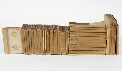 Nearly complete run of 32 early Carnegie International Catalogs from Pauli Library