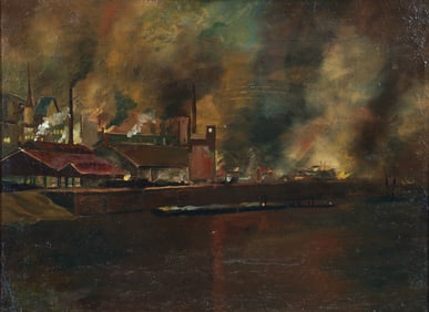 Martin Leisser oil nocturnal Mills on the Ohio