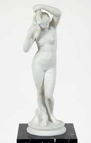 Classical Marble Sculpture of a Standing Nude Woman