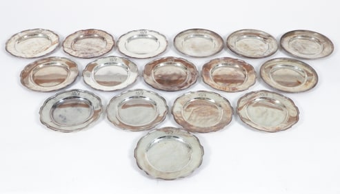 16 Sterling Silver Gorham Plates