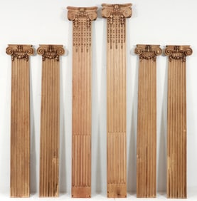 6 Column Form Wood Architectural Elements