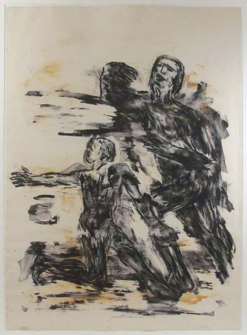 Leon Golub 1965 orig litho "Niobe": Artist: Golub, Leon (American, 1922-2004) Title: Niobe Date: 1965 Medium: lithograph printed in colors Dimensions: 41 1/8 x 29 3/4 in. (104.4 x 75.6 cm) Edition: 12 of 20 Signature: