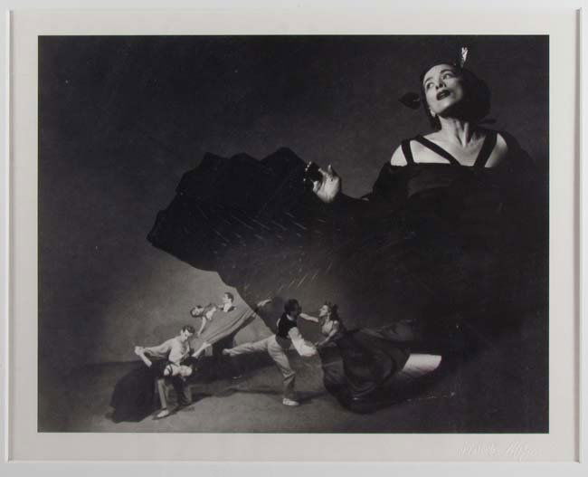 Barbara Morgan photograph "Double Exposure Dance, Marth: Artist: Morgan, Barbara (American, 1900-1992) Title: Martha Graham Dance, Double Exposure Date: 1930's printed 1980's Medium: gelatin silver print Dimensions: 8.5 x 10.75 inches Signature: