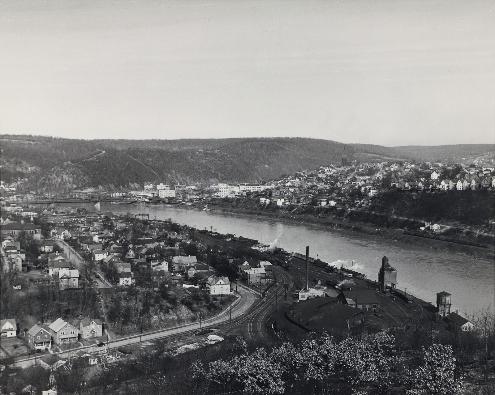Alfred Watson Along the Monongahela River Photograph 1940s (1 of 2)